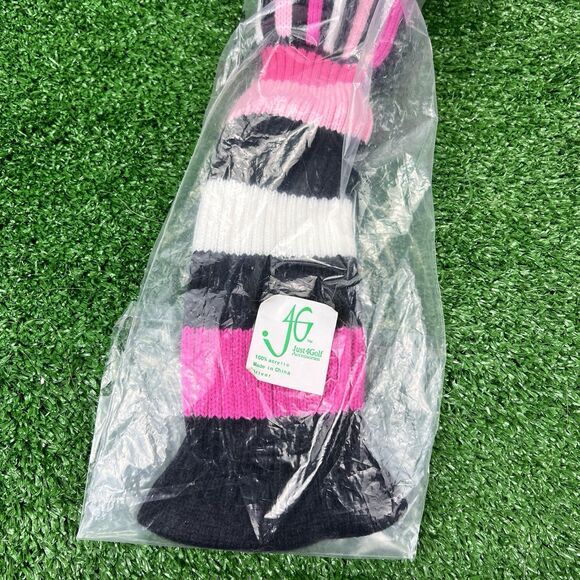 Just for Golf Pom Pom Driver Headcover Pink / White /Black HH072 Spring Gift NWT - Picture 4 of 9